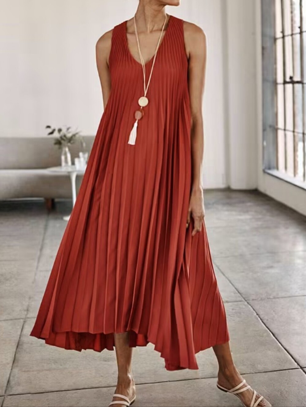nwt J JILL pleated trapeze dress M P